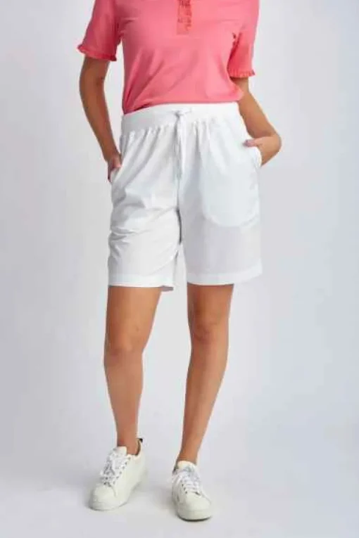 Goondiwindi Cotton - Relaxed Cotton Shorts - White - Womens Fashion