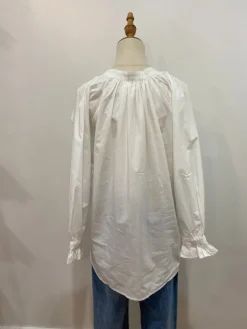 Millie Ruffle Sleeve l White